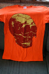 Man Is The Bastard - Orange Skull T-Shirt